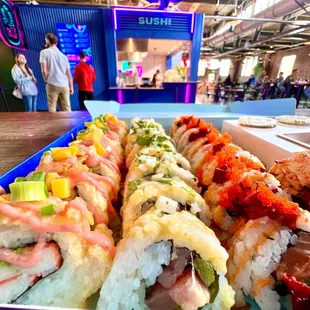 sushi, sushi and sashimi, food, sashimi