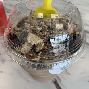 Oil field sundae with KitKat -banana