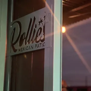 a close up of the sign