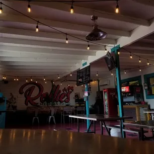 the interior of a restaurant