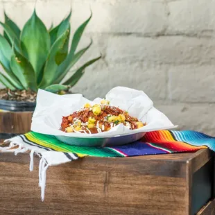 Pork Flat Enchiladas