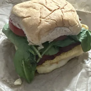 Turkey Bacon Egg Slider