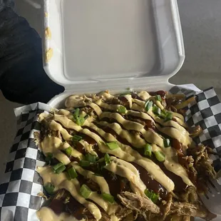 Loaded Pulled Pork Fries