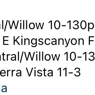 When and where to find them