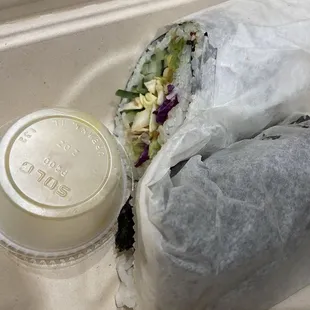  sandwich and a drink