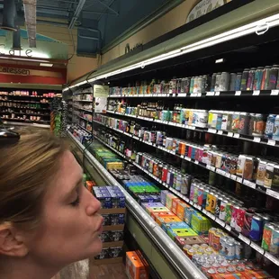  woman in a grocery store