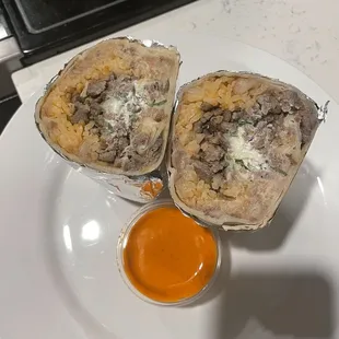 Carne asada burrito