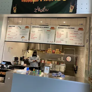 Menu inside Post Houston