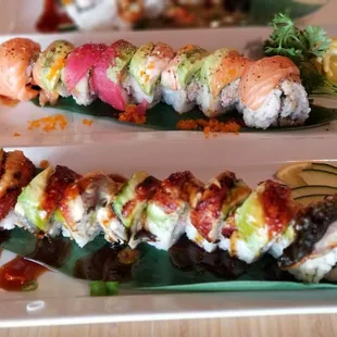 Eel.monster roll Rainbow roll