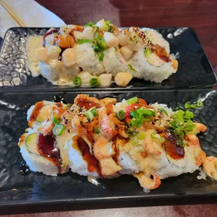Baked Scalop ans Baked Lobster Roll