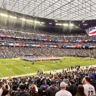 a football stadium full of fans