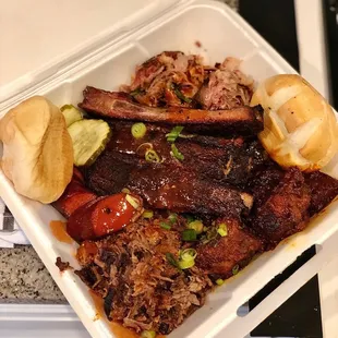 The Pit Special - 5 meats (burnt ends subbed)