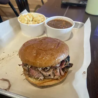 Sliced Brisket Sandwich