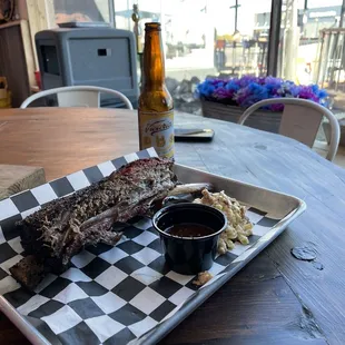 Dino beef rib n man and cheese