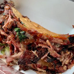 Carnitas Quesataco ($5)- 5/5 stars. Meaty &amp; cheesy goodness- A MUST TRY!
