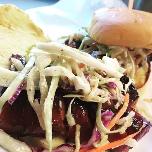 BBQ Kielbasa Sandwich