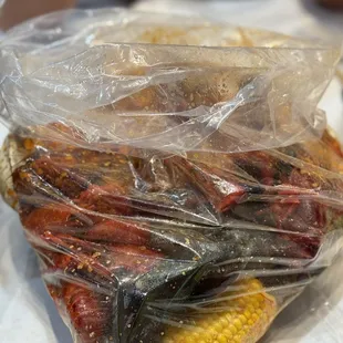 Crawfish and mussels