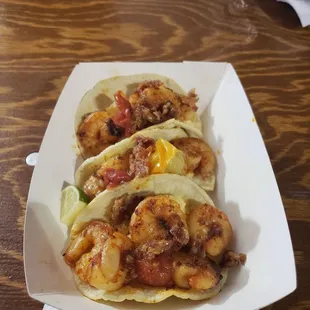 Shrimp n Grits Tacos