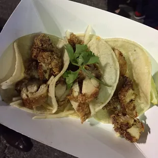 Thai fried tacos