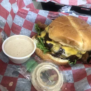 Bourbon burger