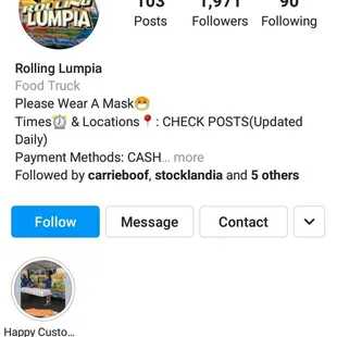 Their Instagram page, follow them