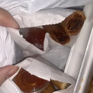 Lumpia add on is two lumpia for 1 buck with purchase of a plate