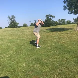 My son on #9