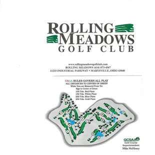 Scorecard and course layout
