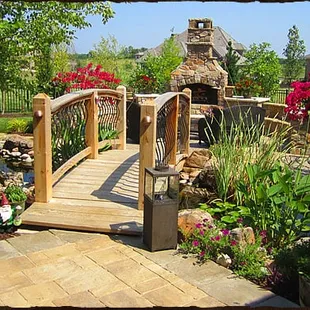 A fun pond and backyard oasis.