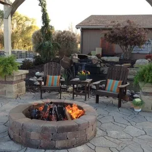 Outdoor relaxing at the garden center