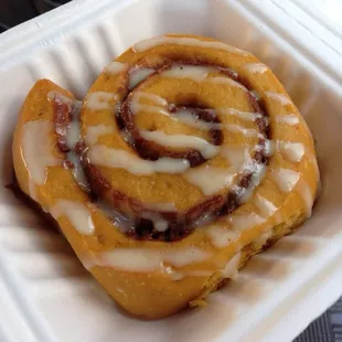 Sweet Potato Cinnamon Roll with Icing of course :)
