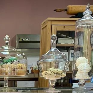 a variety of baked goods