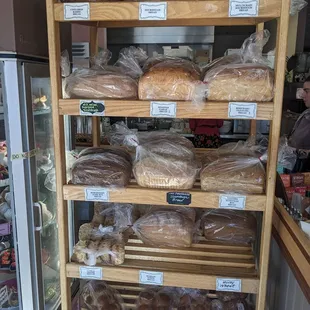 In-house baked breads