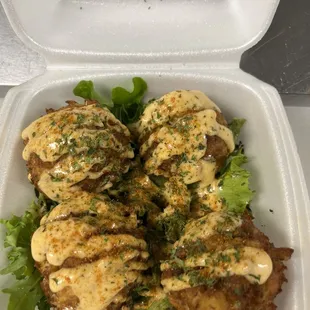 Maryland style crab balls