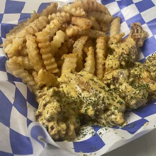 Cajun Alfredo Chicken wings