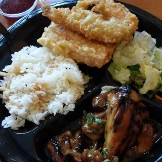 12. Chicken Teriyaki and Tempura Combo Plate