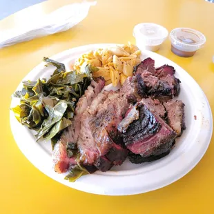 2 meat platter Brisket and Burnt Ends