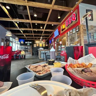 the interior of a restaurant