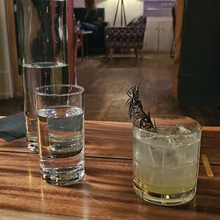 An Enabler and carafe of water