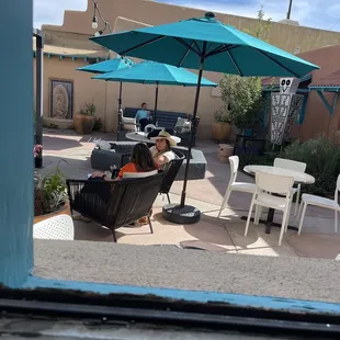 Rolling Still Distillery and Lounge, Taos, NM June 9, 2023 - Patio area