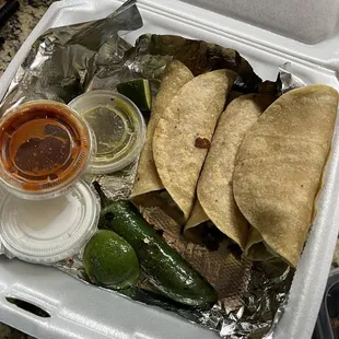 Rolling taco with steak