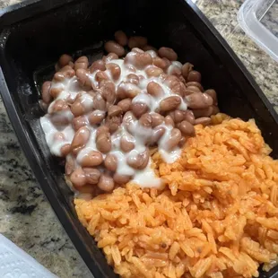 Side of Rice and beans