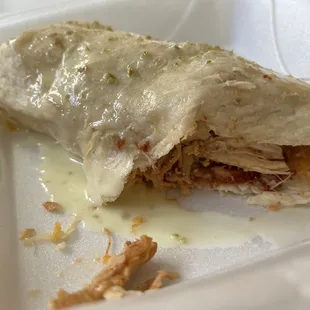 Chicken burrito