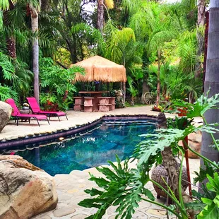 Rolling Thunder is a tropical paradise found the Ojai, the original Shangri la