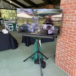Tv rentals. Stand alone TVs with sound bar. Perfect for game day!