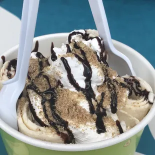 Reese's Puffs Rolled Ice Cream