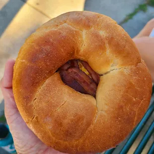 Breakfast bagel sammy