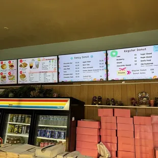 Menu as of October 2024