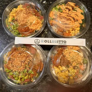 Build your own poke bowls- Yummy!!