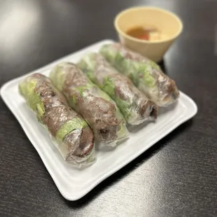 Grilled Beef Spring Roll